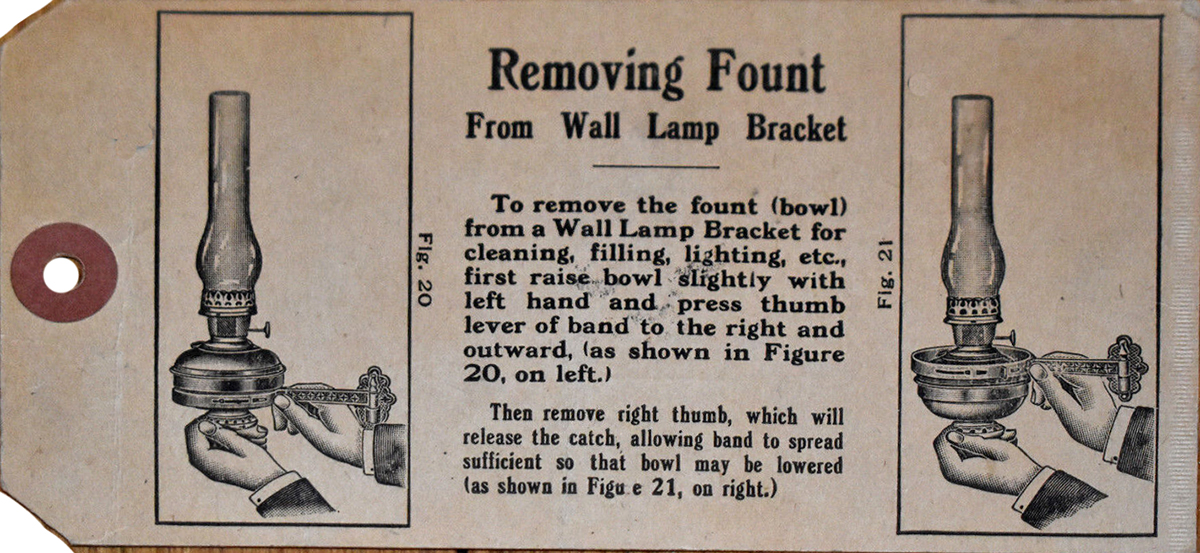 Model 6 hanging lamp tag