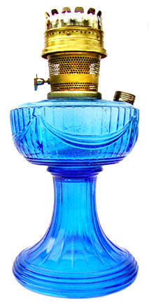 Aladdin model 23 Short Lincoln drape table lamp