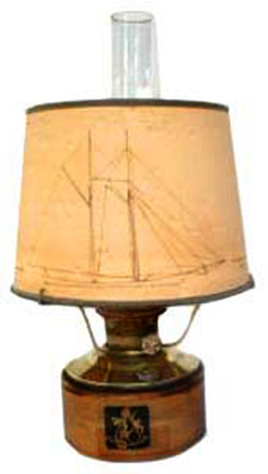 Aladdin model 23 Mariner shelf lamp