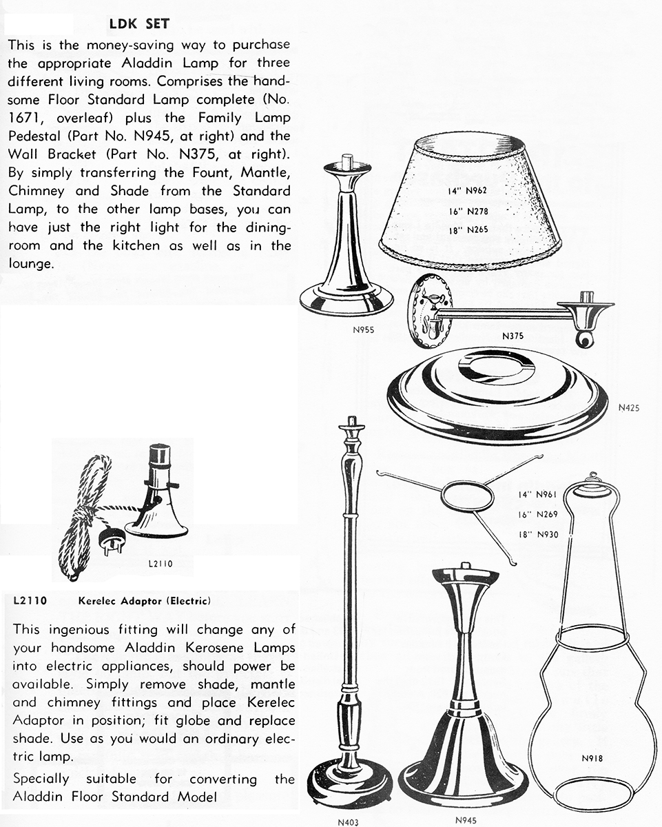 Aladdin Australia lamp holders