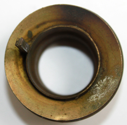 Index burner outer wick tube bottom view